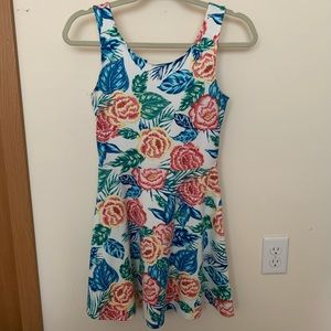 Floral sleeveless women’s dress